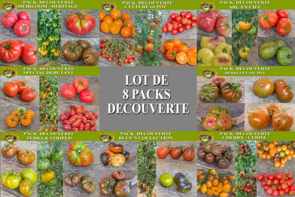 pack decouverte lot de 8 packs assortis